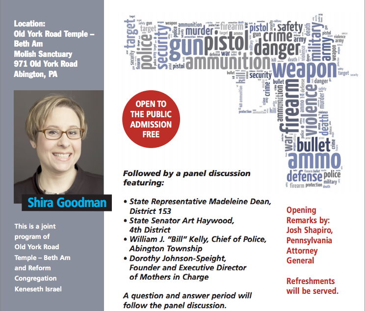 Shira Goodman talks Gun Violence in Pennsylvania March 1, 2017