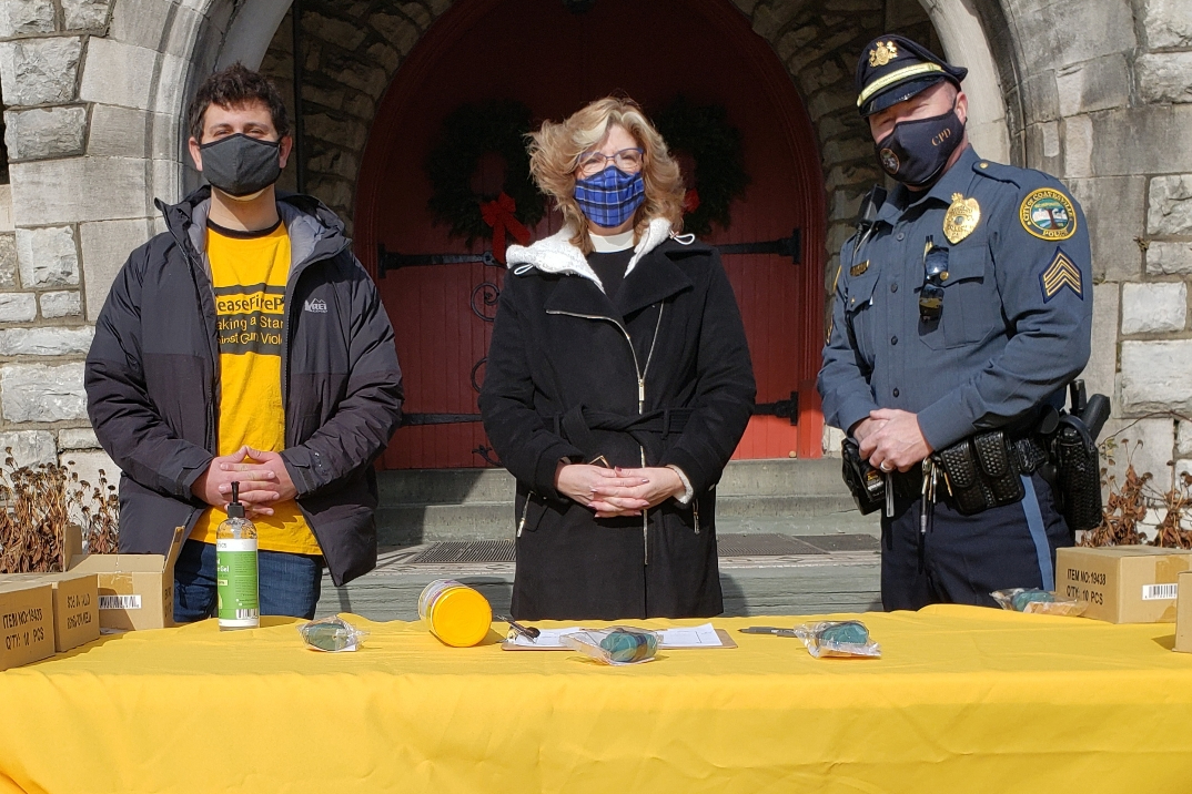 Coatesville City Police Department Partners with Local Organizations to Hand Out Free Gun Locks on MLK Day