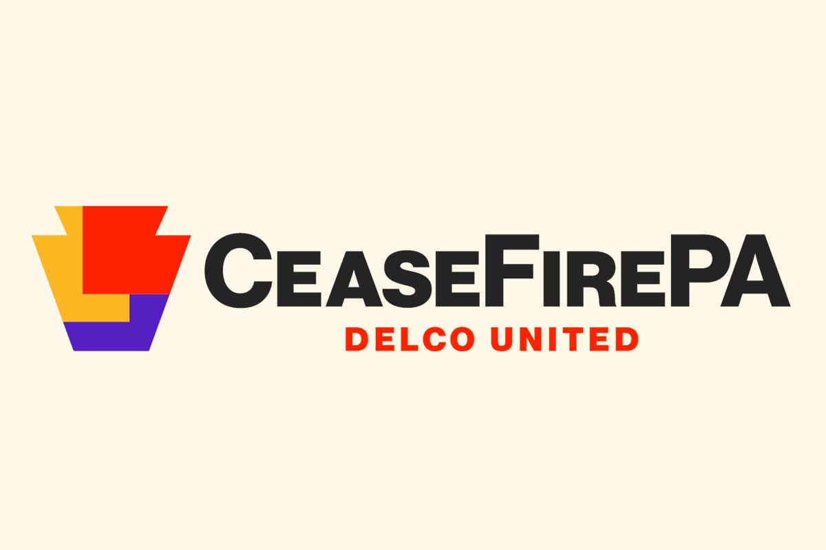 delcologo-image a stricken family looks on at a crime scene